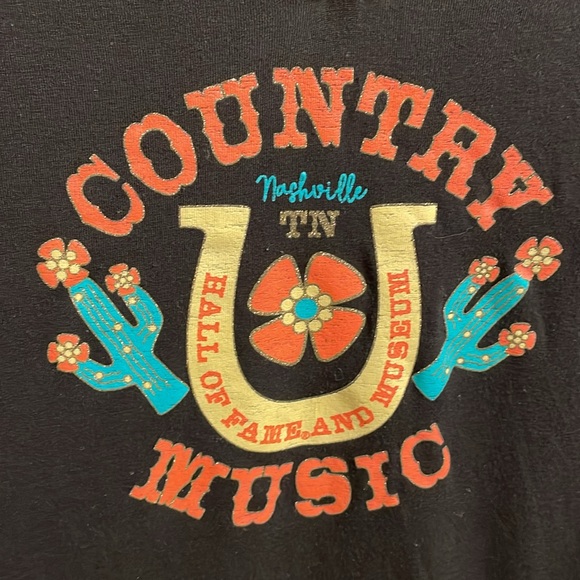 Country Music Hall of Fame Nashville Women’s Black T-shirt Finished Hem XL - Picture 2 of 5